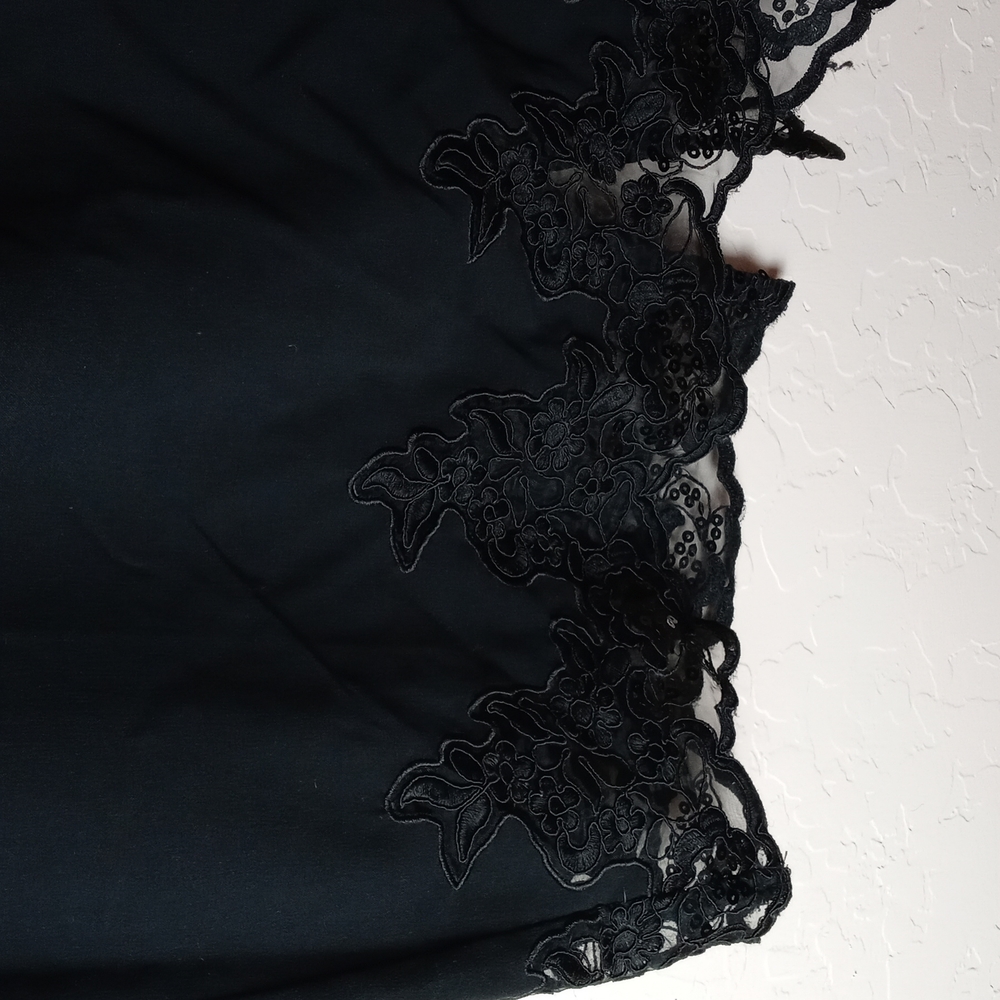 Lane Bryant Black Lace Hem Pencil Skirt - Picture 2 of 5